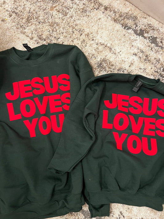 Jesus Loves You - CHRISTmas Adult Crew