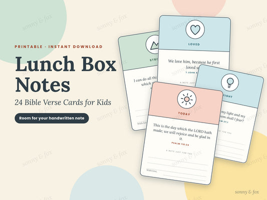 Lunchbox Scripture Cards